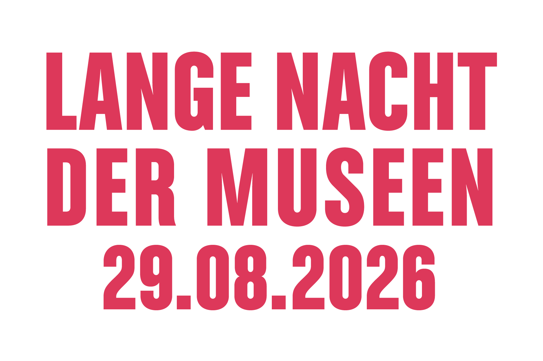Text mit dem Titel „Lange Nacht der Museen“ und dem Datum 29.08.2026 in auffälliger Schrift.